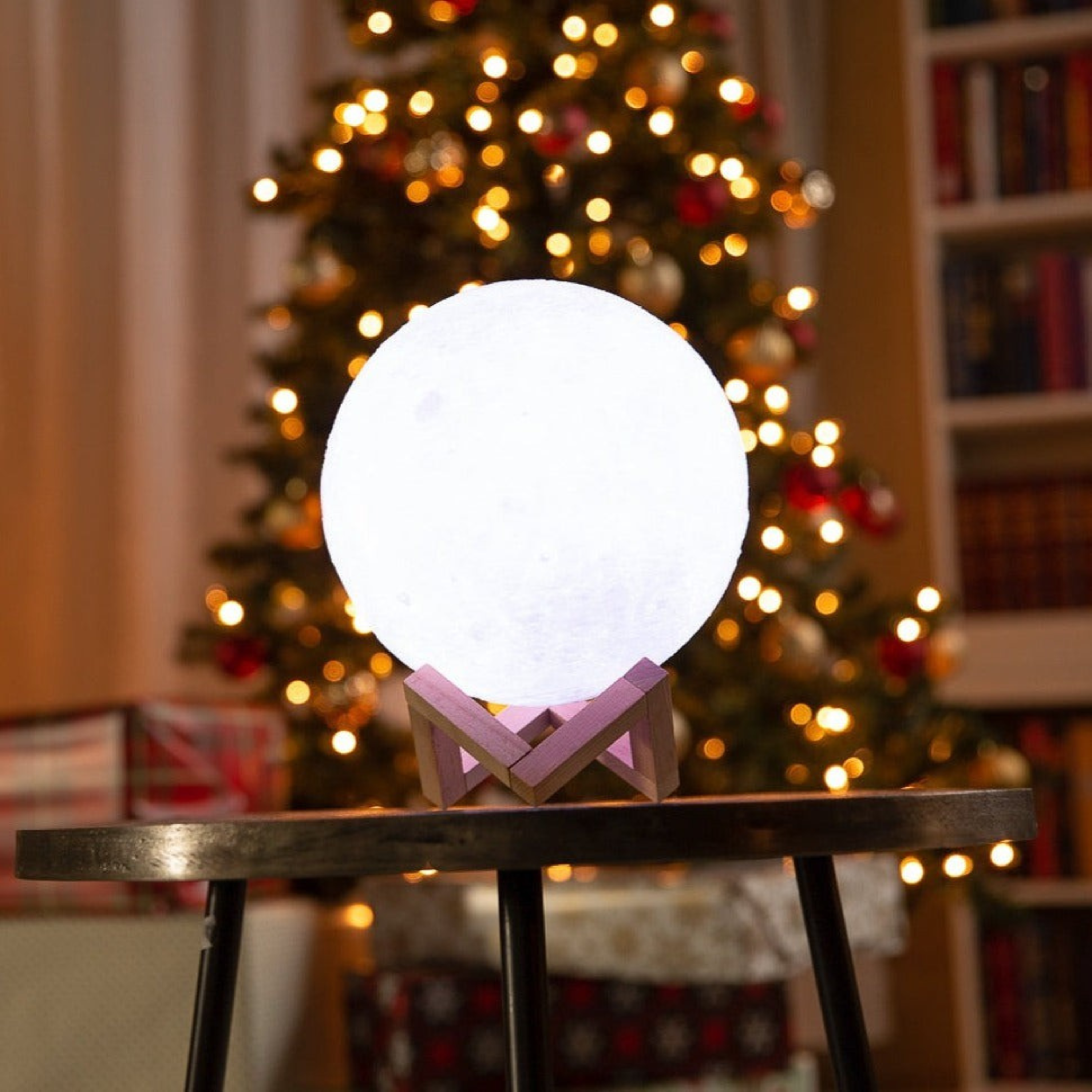 LunarGlow - Lámpara de luna inalámbrica con detalle 3D