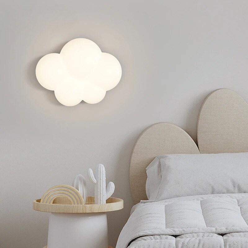 WhiteCloud - Moderne LED Wandlamp voor Kinderkamers en Slaapkamers