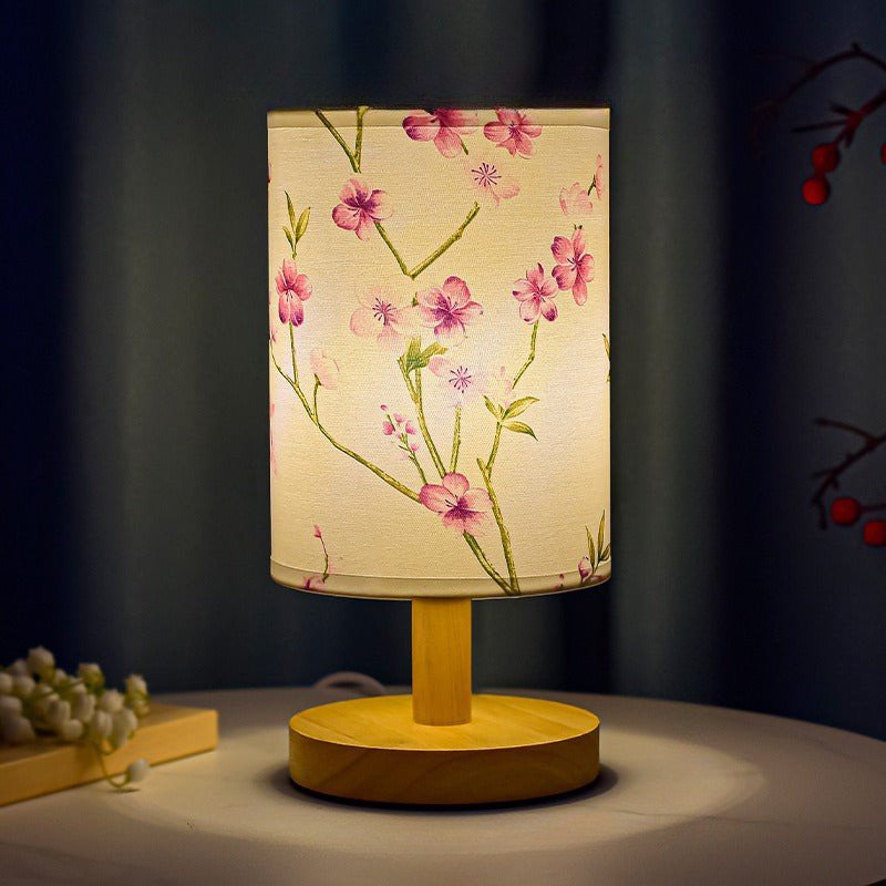 ZenGlow - Decoratieve Japanse Tafellamp met Houten Basis – Sfeerverlichting