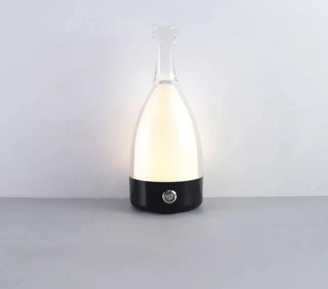 LuxeGlow - Moderne Fles Tafellamp met Dimbare LED Verlichting