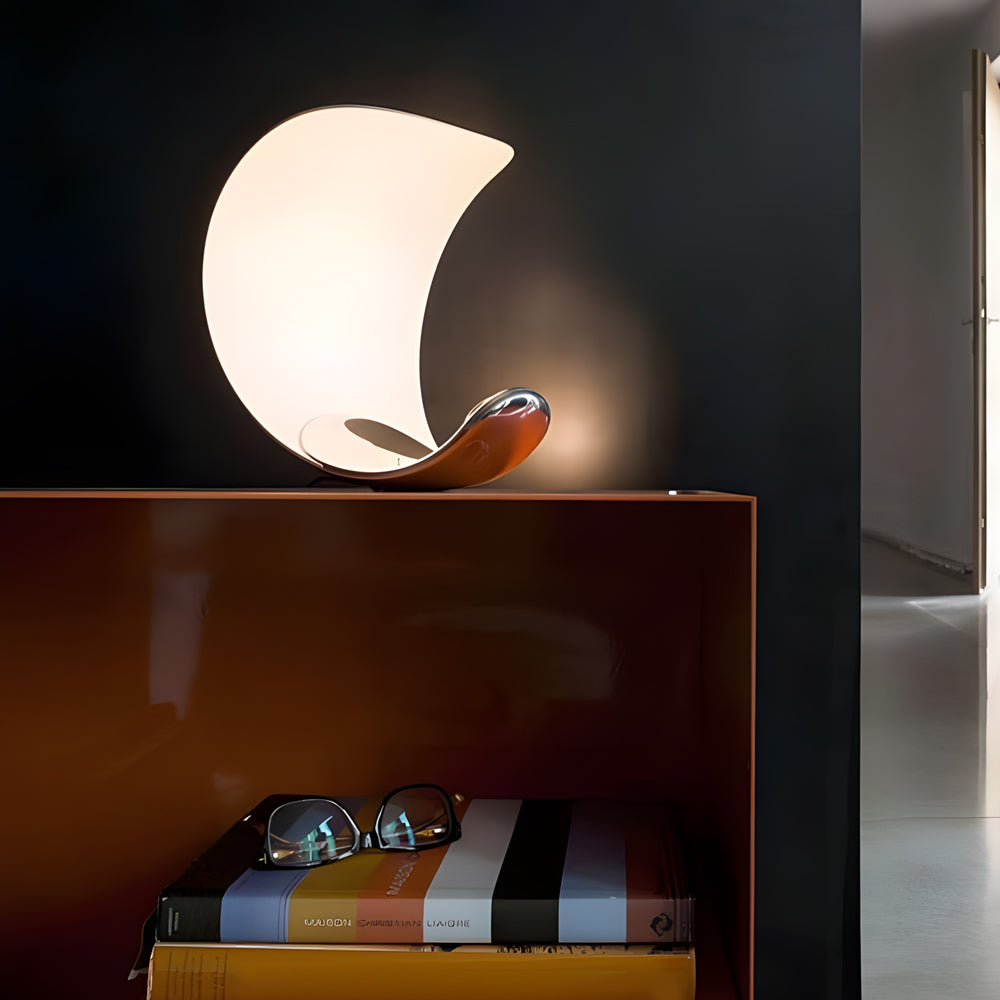 LumiMoon - Moon-shaped LED Table Lamp with Touch Dimmer