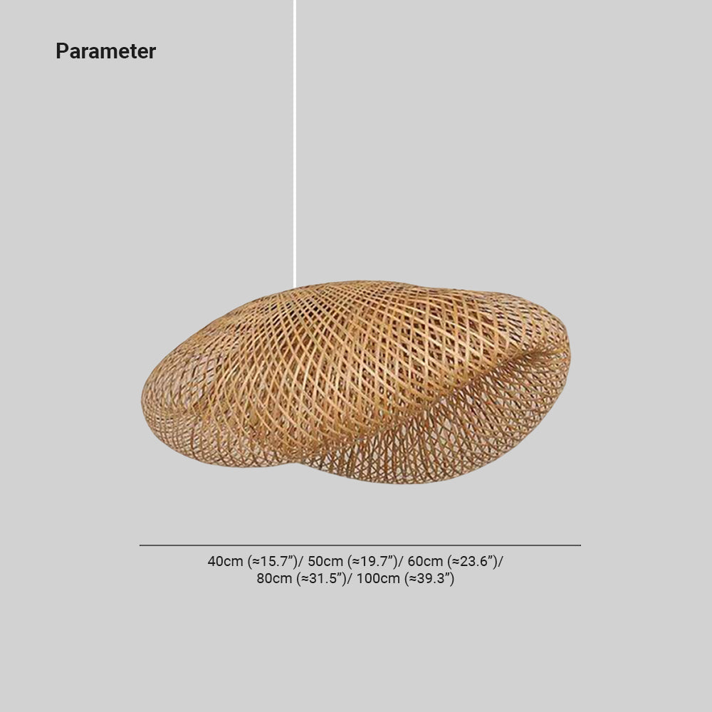 ZenBamboo LED Hanging Lamp Bamboo Spheres for Bedroom