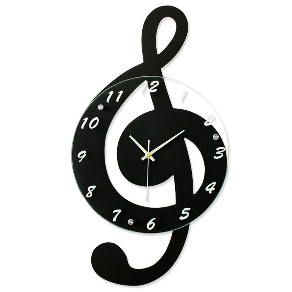MusicNote - Reloj de pared con clave de sol