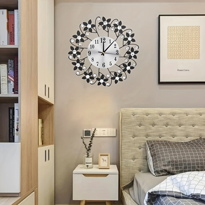 EleganceClock - Stille Decoratieve Muurklok 14-Inch