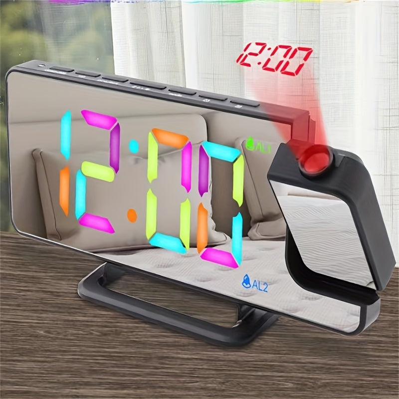 RGBProjector - Kleurrijke Projectieklok met Dubbel Alarm