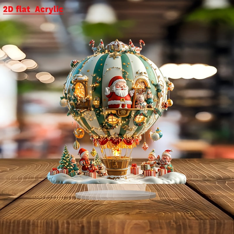 BohoBallon - Kerstman & Elfen Acryl Decoratief Bord