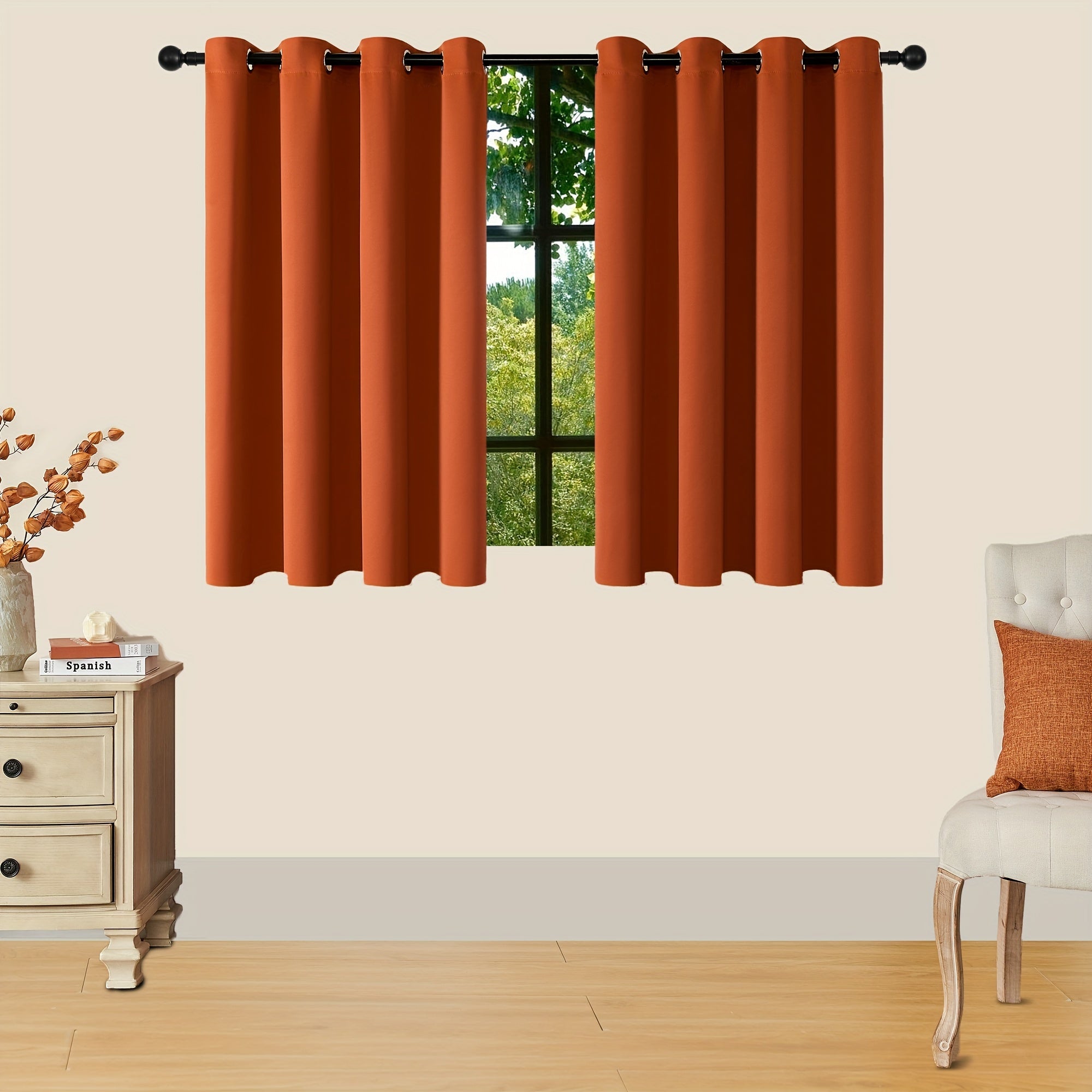 Tende Oscuranti - 2 Pezzi Tende Moderne in Poliestere con Isolamento Termico e Anelli