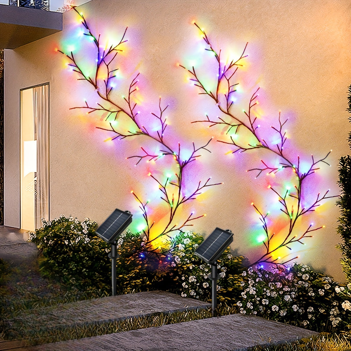 SolarWillow - 1.8m Flexible Solar String Light with Warm LED Lighting and 8 Modes