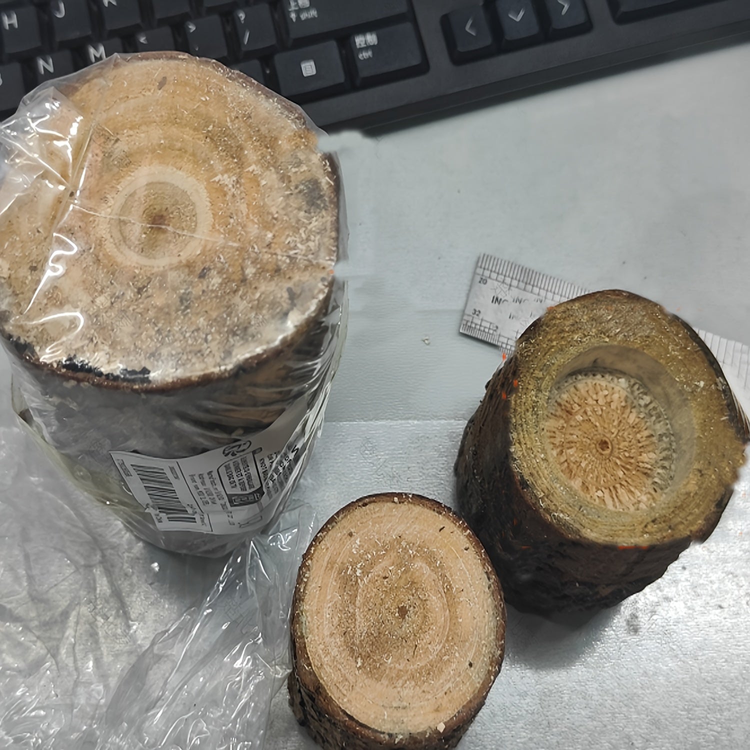 3-delige Set Houten Kaarshouders - 2.5 + 4.2 + 7cm