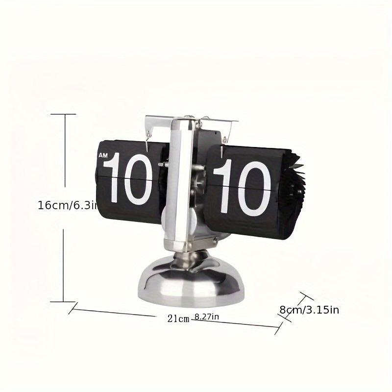 Clocteck Automatic Flip Page Clock - Retro Desk Clock for Home and Office Decor