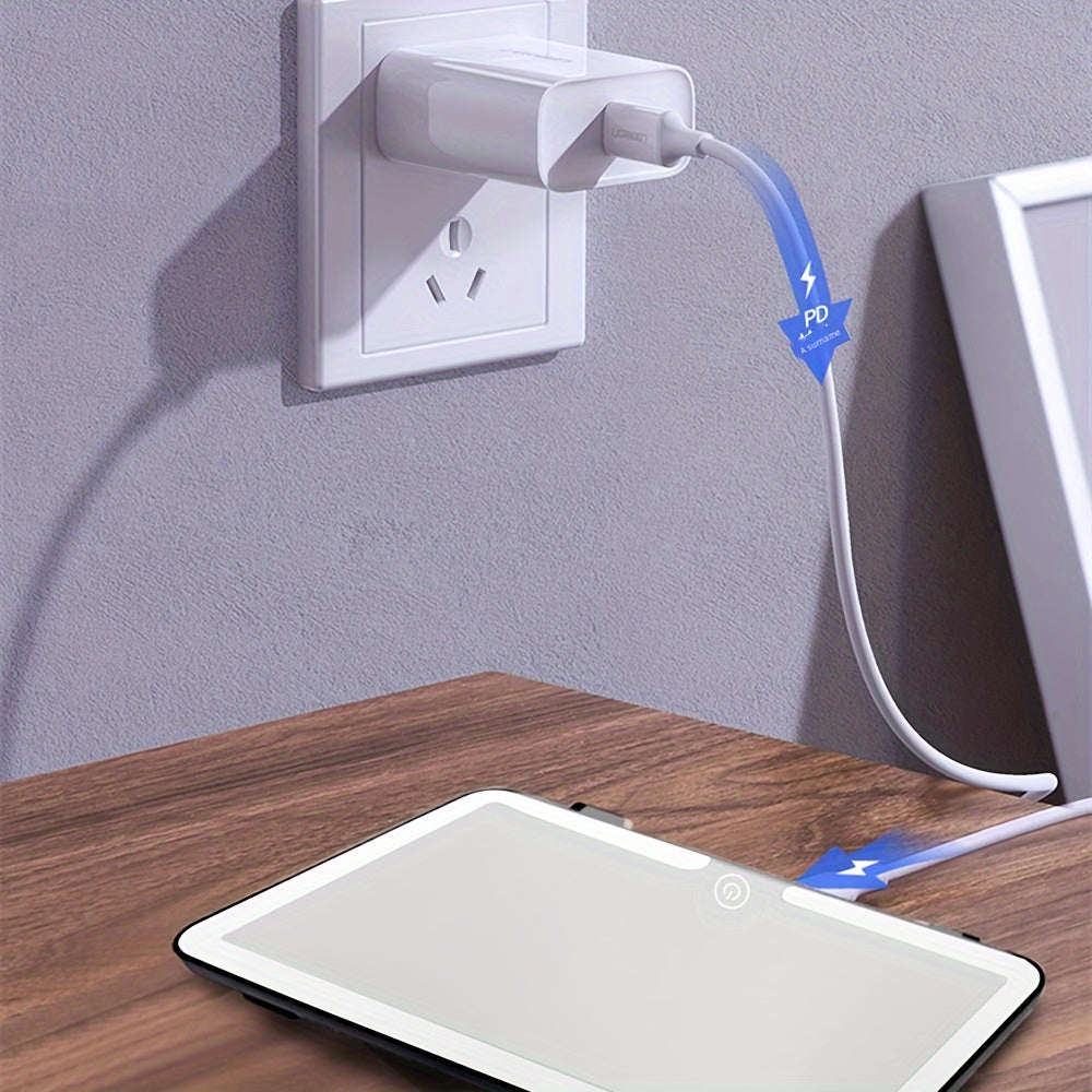 Auto Zonneklep Make-up Spiegel met 3 Lichtmodi – LED Verstelbaar, USB Oplaadbaar, Draagbaar Ontwerp