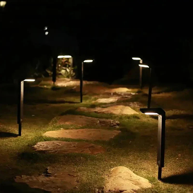 LumiFlora – 2-Piece Set Solar Garden Lighting, Waterproof LED Path Lights for Outdoor Use