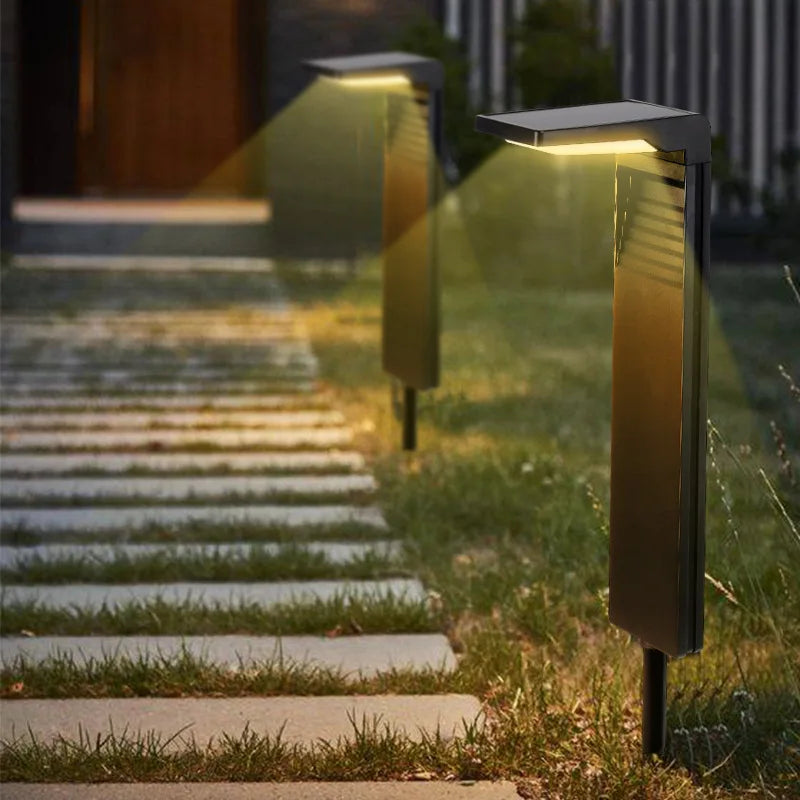 LumiFlora – 2-Piece Set Solar Garden Lighting, Waterproof LED Path Lights for Outdoor Use