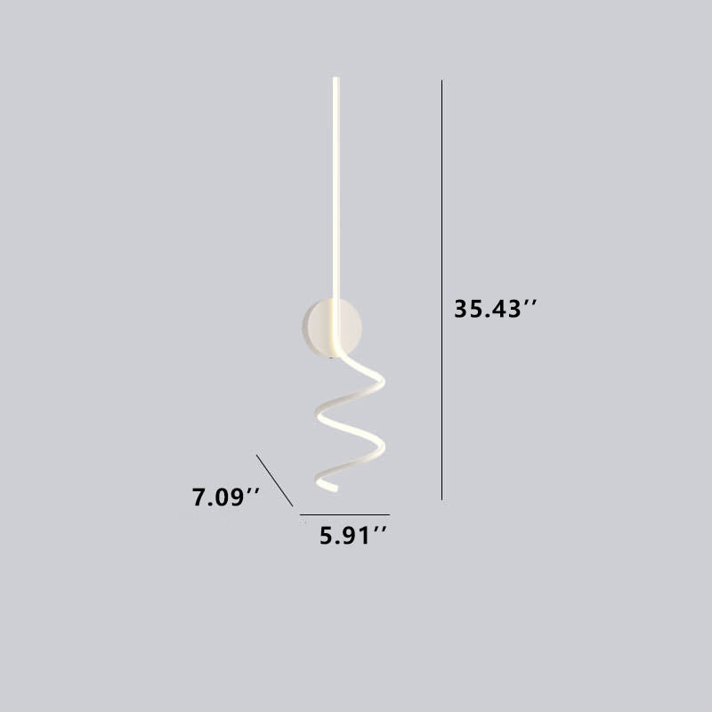 Minimalist Creative Arcs Lines LED Wall Lamp with 1 Light