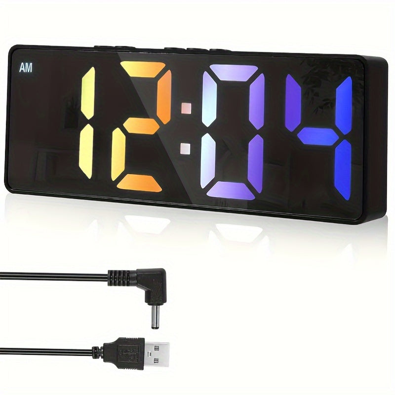 DigiTime - Moderne LED Wekker met Datumweergave en Instelbare Helderheid