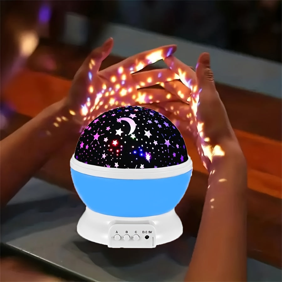 StarryDream - Lámpara de noche estrellada con 12 colores y rotación de 360°