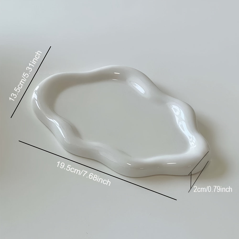 CloudDish - Ciotola Nuvola in Ceramica per Gioielli e Decorazioni | Stile Glam di Lusso