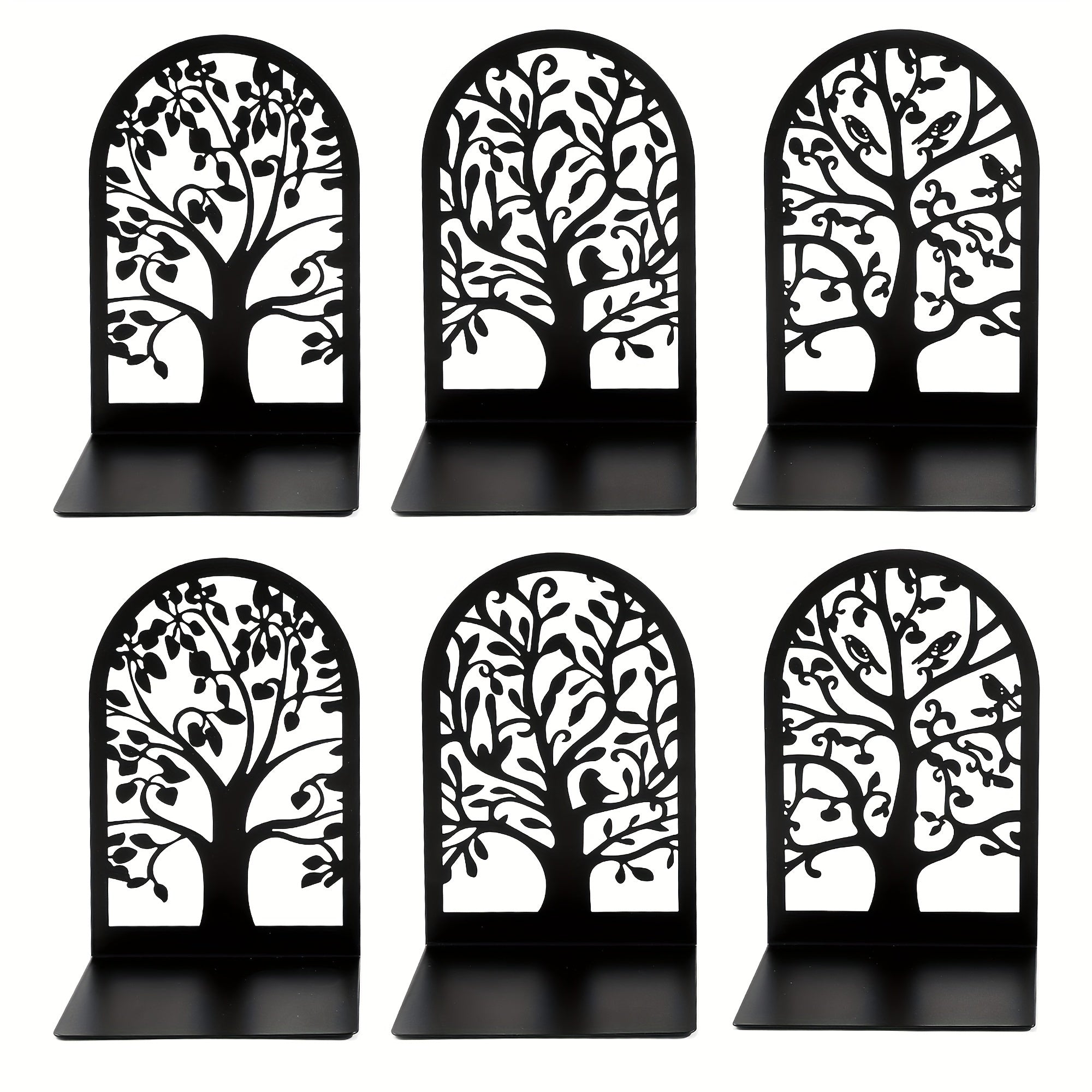 TreeLife - Fermalibri Albero della Vita Classico in Ferro con Verniciatura a Polvere per Ufficio e Casa