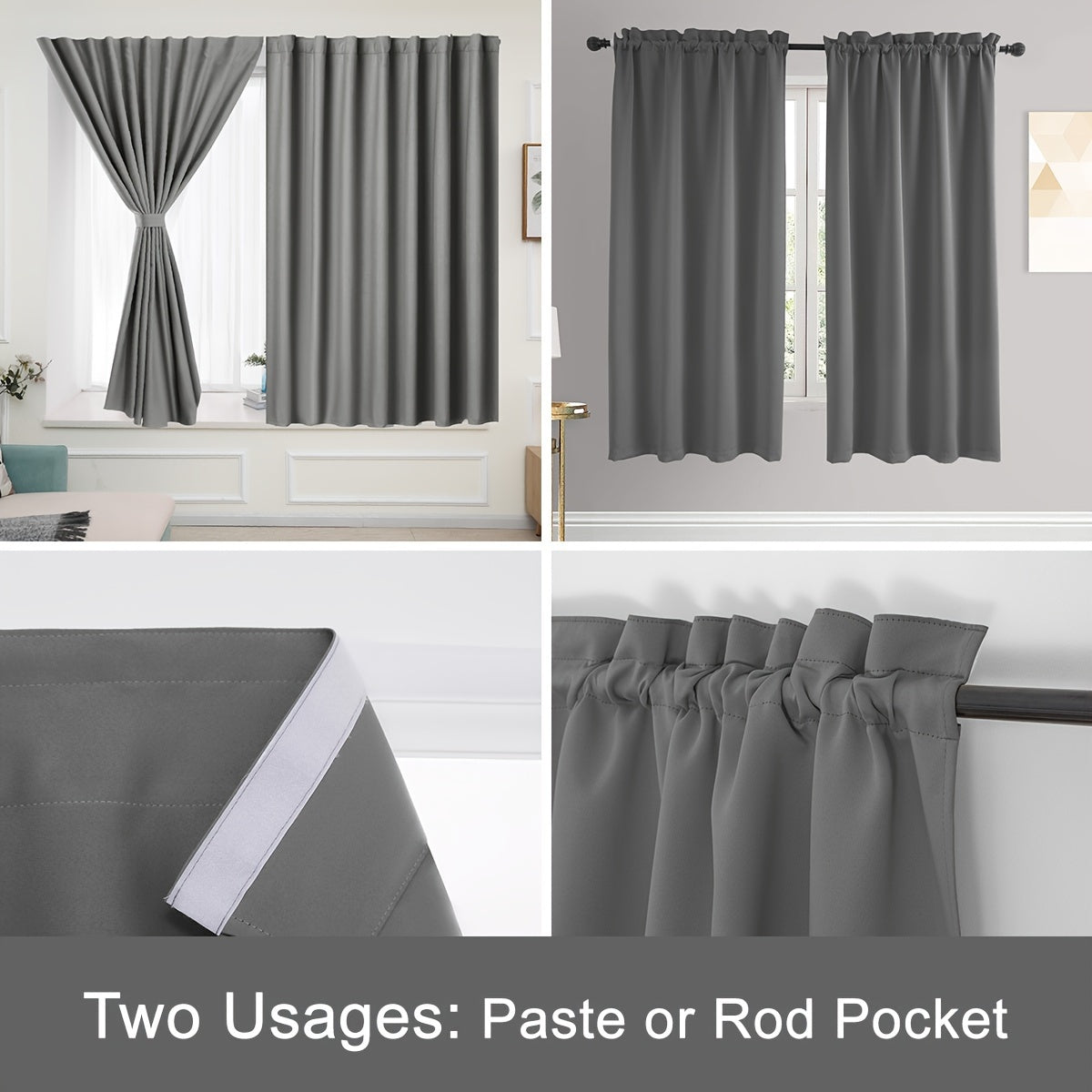 Tende Oscuranti - 2 Pezzi di Pannelli Tenda Oscuranti per Camera da Letto e Soggiorno