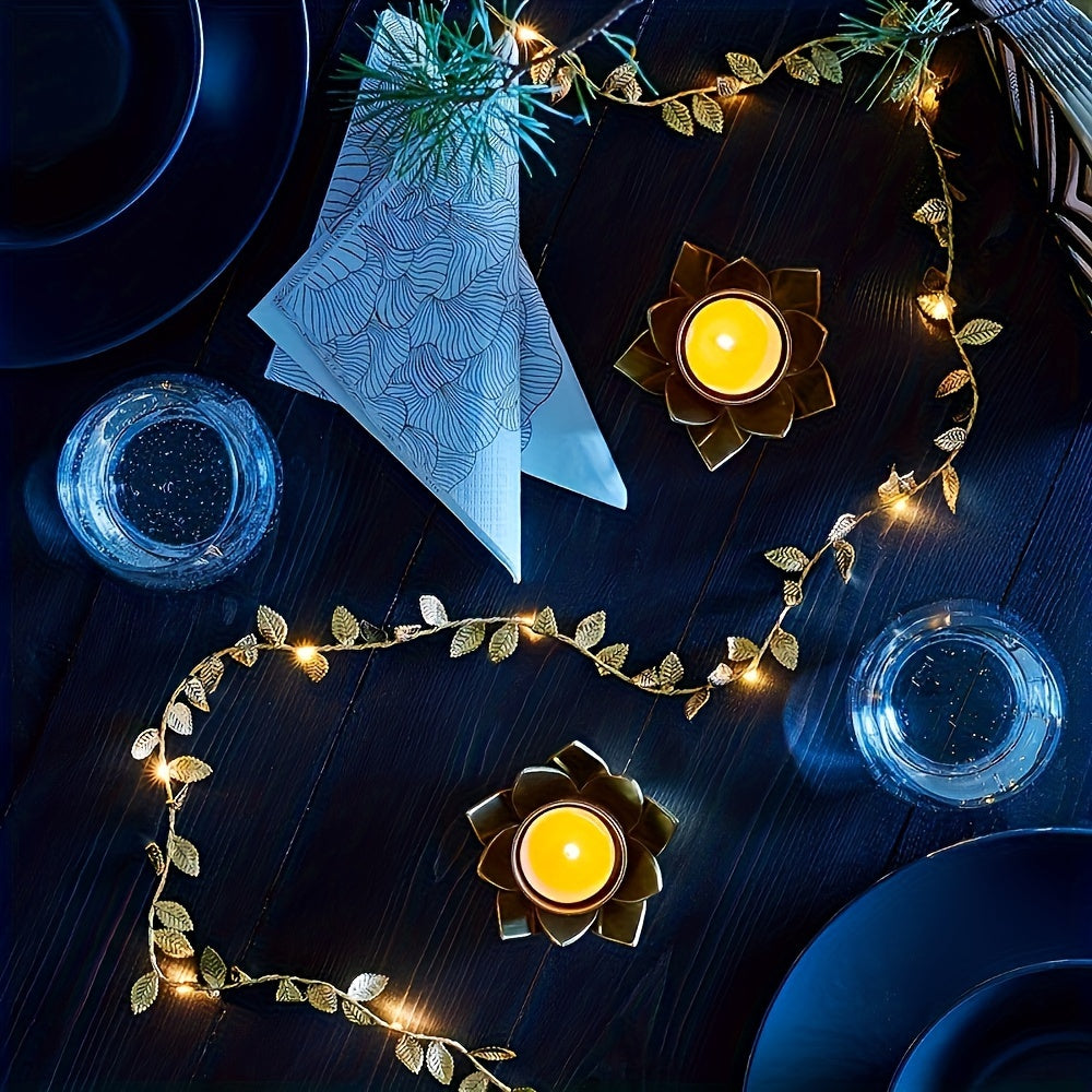 GoldenLeaf - Gouden LED Blad Feeënlichten voor Binnendecoratie