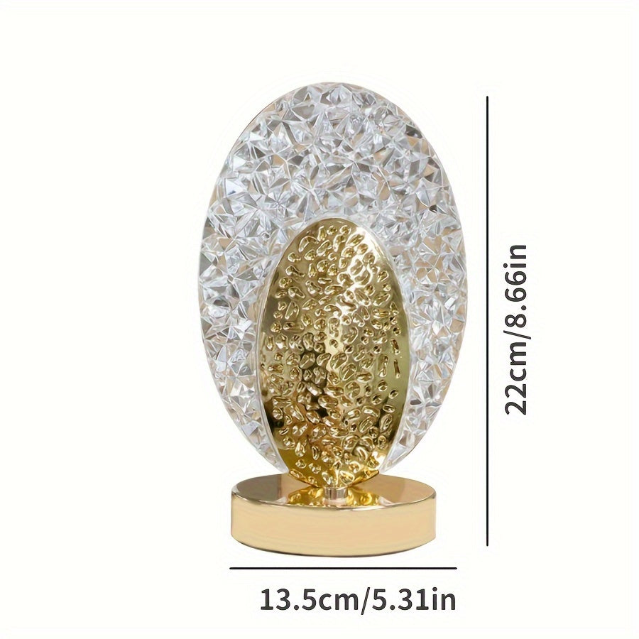 FeatherLamp - Lámpara de mesa táctil USB con diseño de pluma de pavo real, luz LED infinitamente regulable