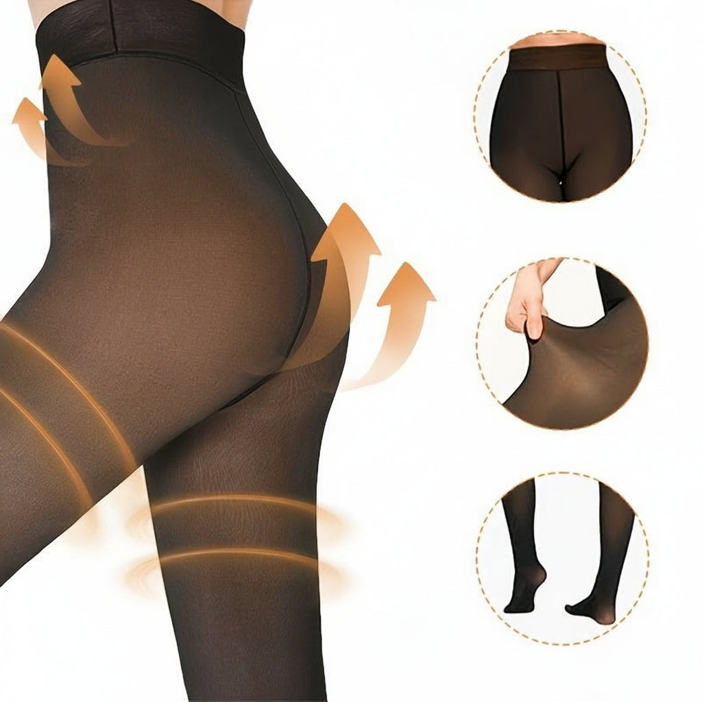 Panty Thermisch Fleece Gevoerd Elegante Winter Dames