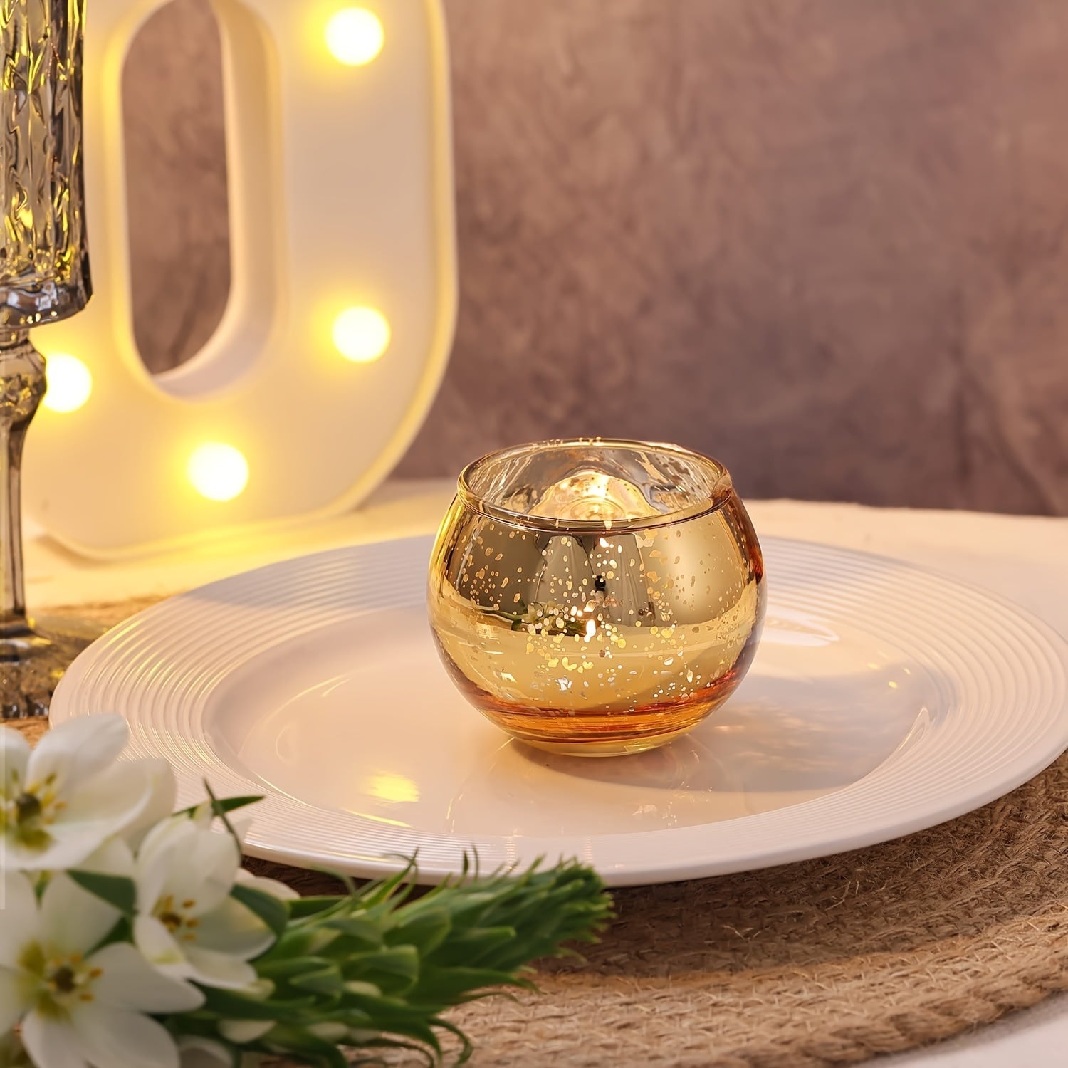 Transparante Glazen Theelichthouders – 6/12 Stuks Voor Tafel- en Bruiloftdecoratie