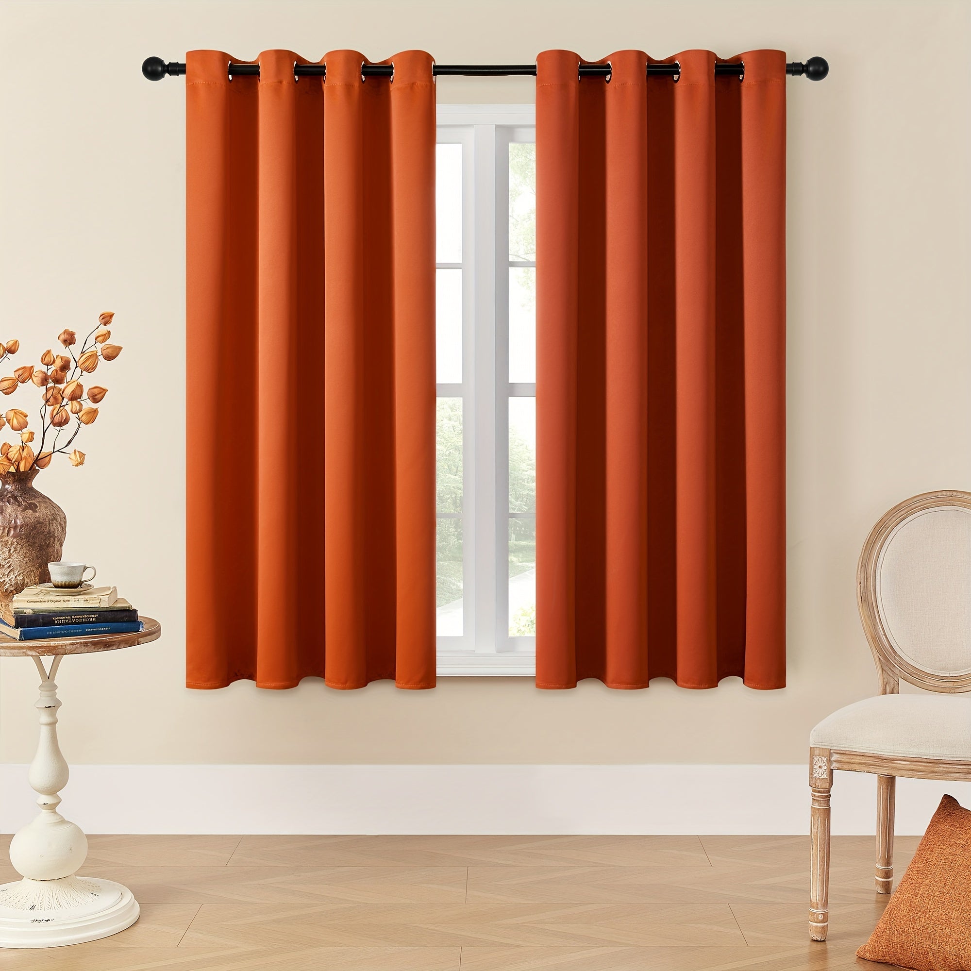 Tende Oscuranti - 2 Pezzi Tende Moderne in Poliestere con Isolamento Termico e Anelli