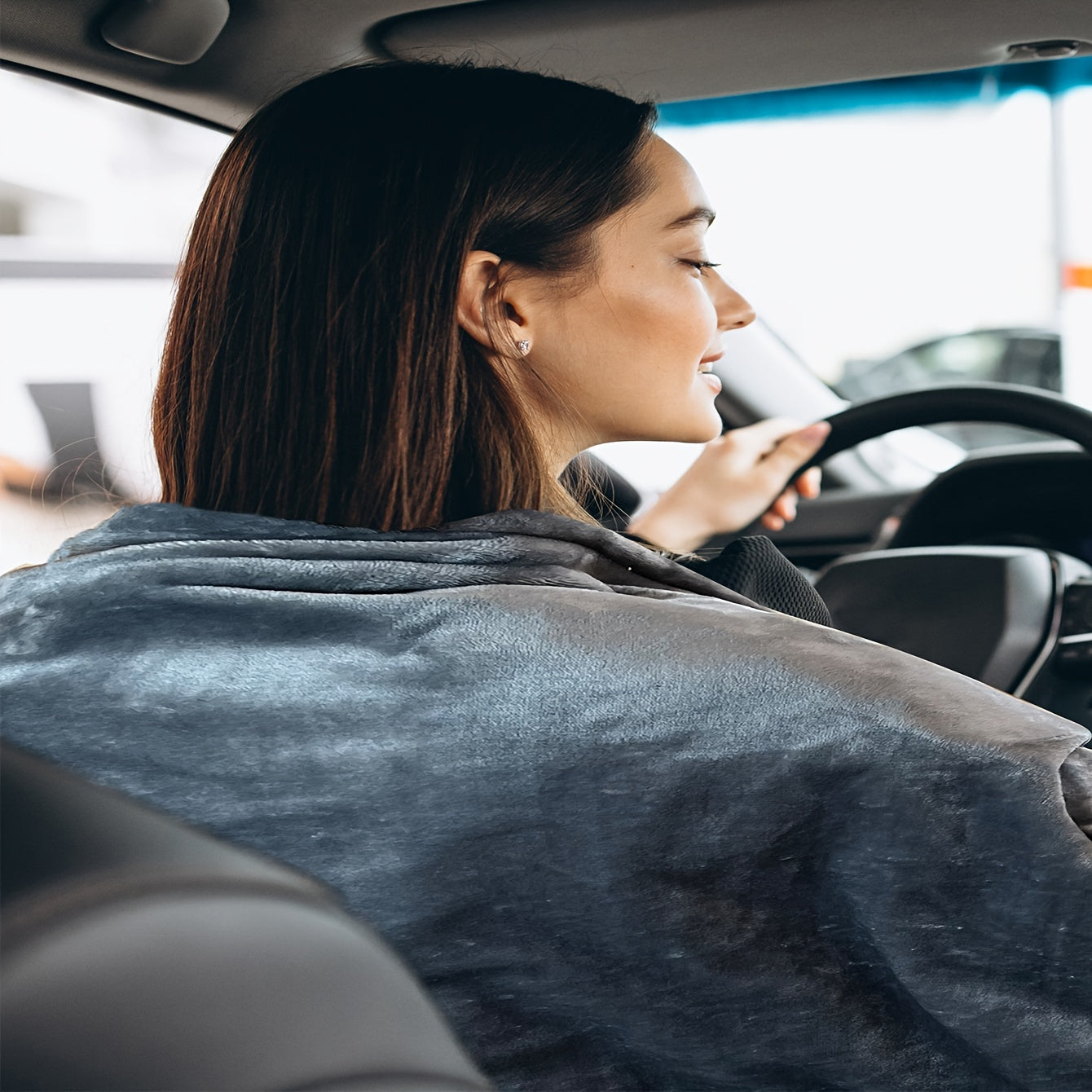 Coperta Riscaldata per Auto - Coperta Elettrica 12V per Auto, Camion, SUV o Camper - Morbida Coperta in Flanella con Protezione da Surriscaldamento