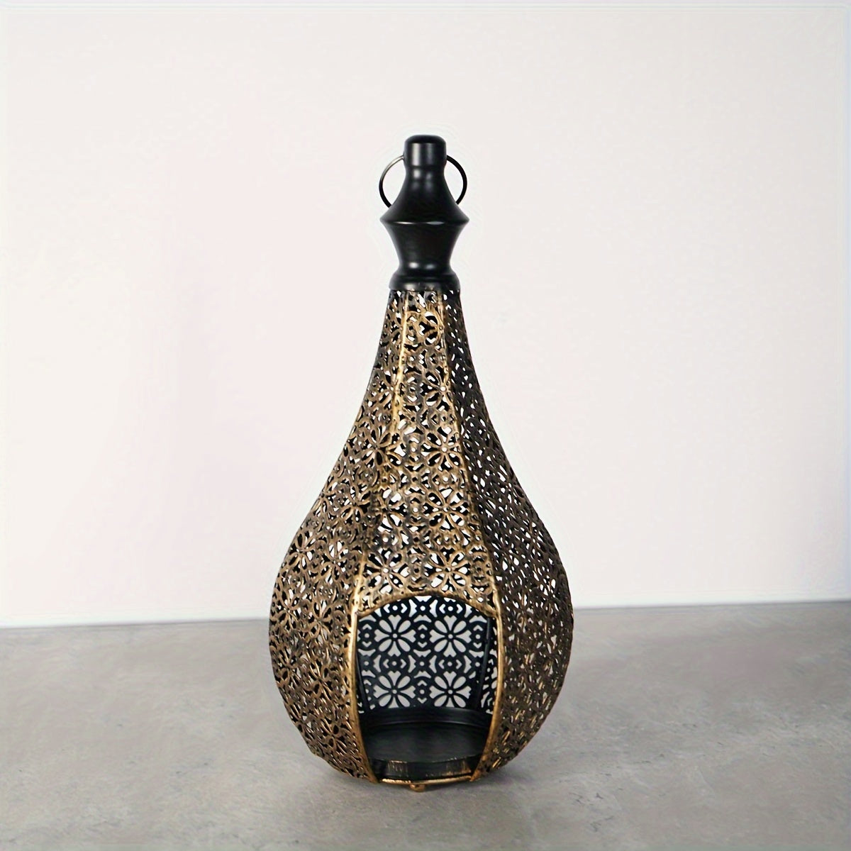 Marokkaanse metalen lantaarn kaarshouder