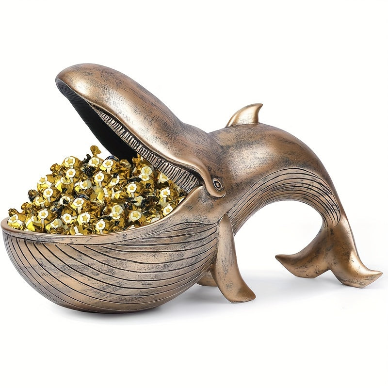 WhaleServe-Snoepbord - Hars Walvisbeeld voor Huisdecoratie