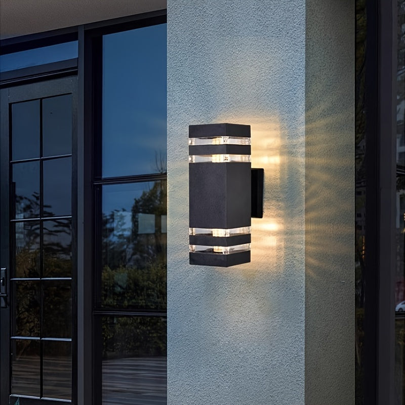 DualWall - Double-Headed Outdoor Wall Lamp, Modern Design, Wired