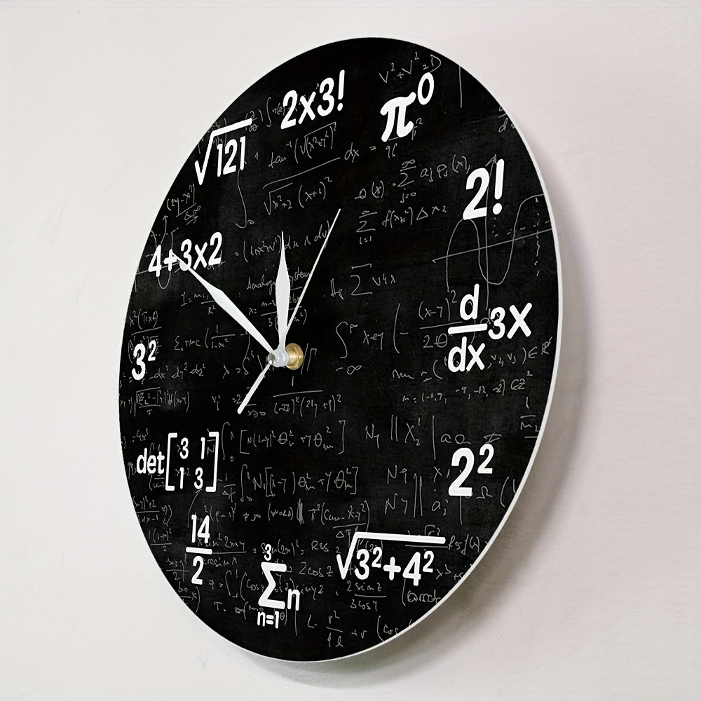 MathMirror - Reloj de pared acrílico silencioso con fórmulas matemáticas