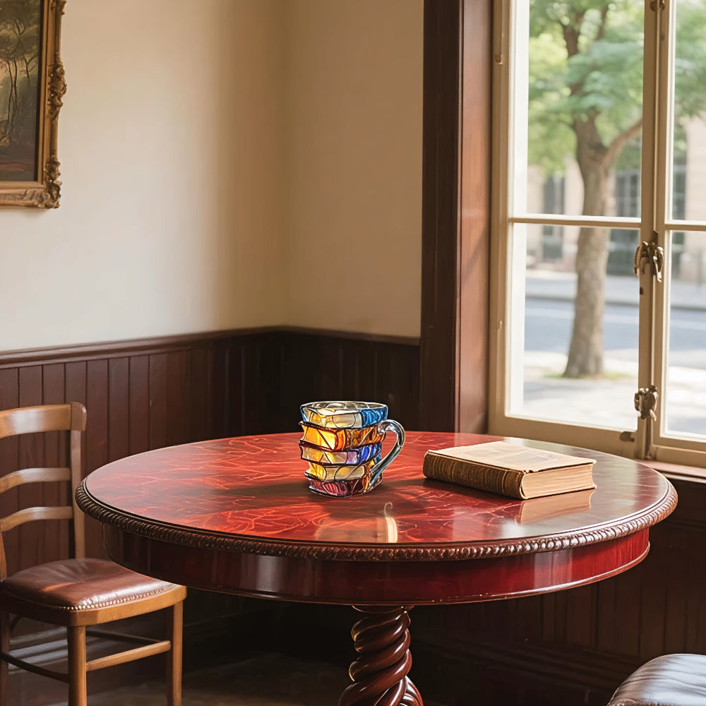 Koffiemok Boekontwerp 3D Glazen Mok Literair Decor