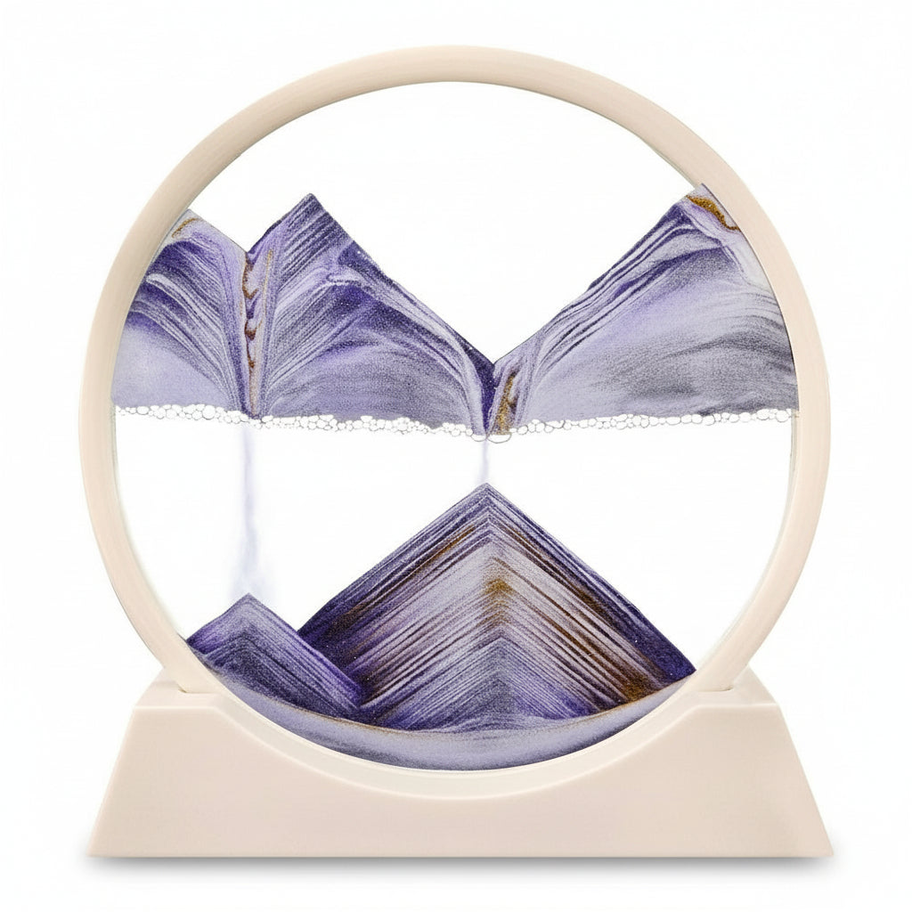 3D Moving Sand Art Glass Decor for Mindfulness and Relaxation 12