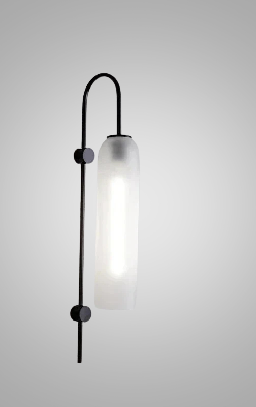 GlassGlow - Lámpara de pared moderna de vidrio con LED