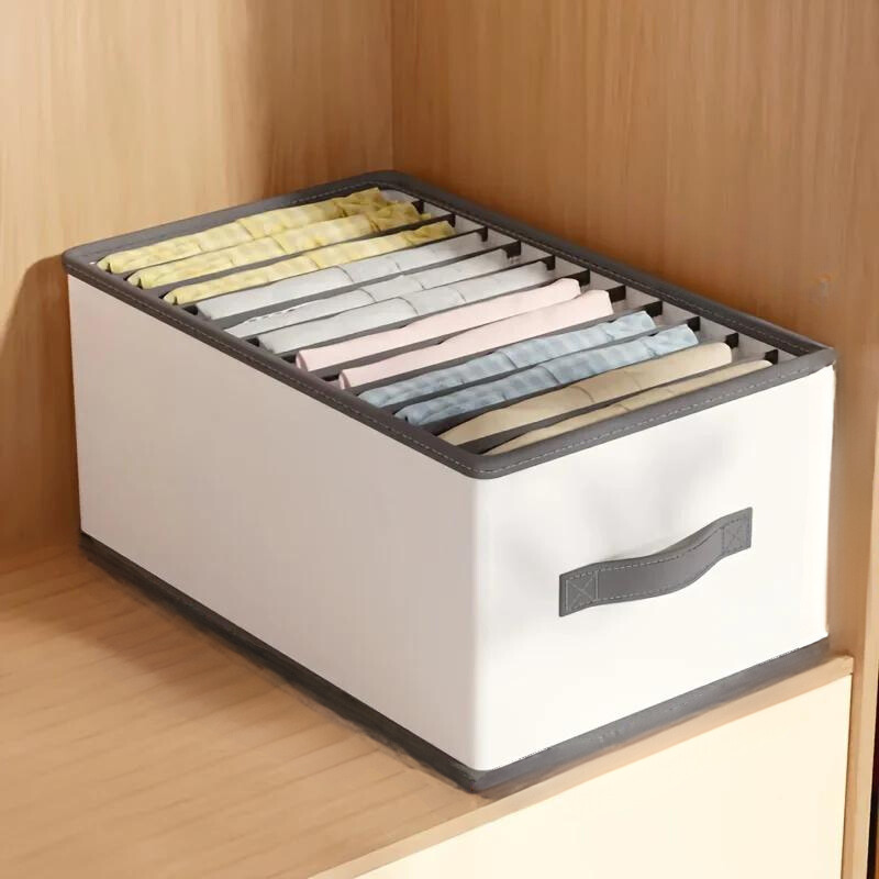 Organizer per cassetti pieghevole con scomparti – per vestiti, asciugamani e biancheria intima