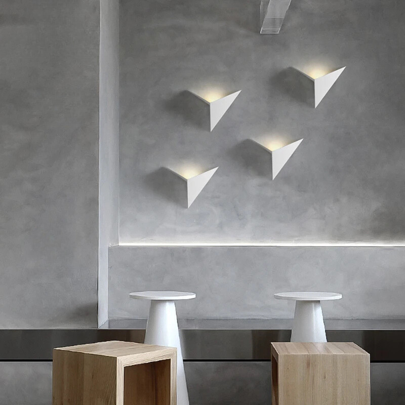 DriehoekLicht - Minimalistische LED Wandlamp 3W | Binnenverlichting