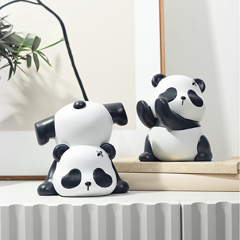 AnimalDecor - Set van Schattige Dieren Boekensteunen - Eend, Olifant, Panda