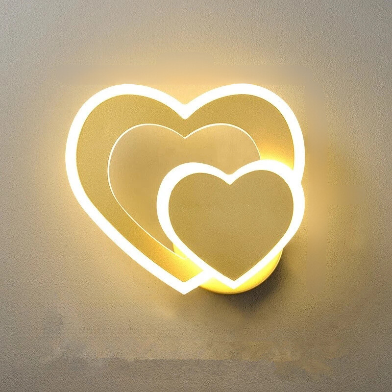 Lámpara de pared HeartWall - Iluminación ambiental LED creativa