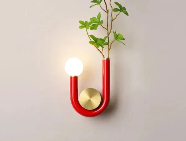 PinkLume – Moderne U-vormige LED Wandlamp voor Slaap- & Kinderkamer