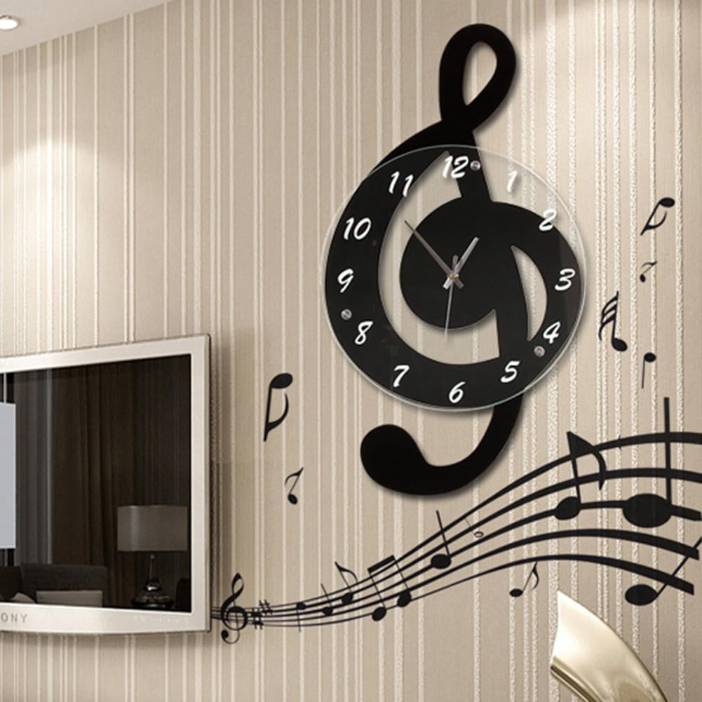 MusicNote - Reloj de pared con clave de sol