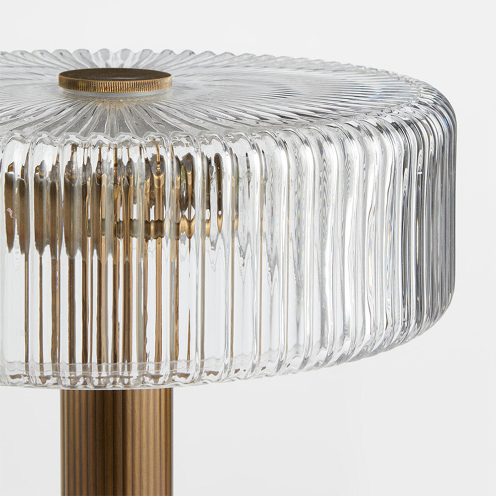 Modern Golden Glass Bedroom Table Lamp