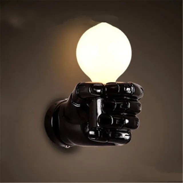 IndustrialGlow - Lámpara de pared en estilo industrial de metal – Lámpara LED vintage