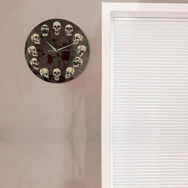 Anatomy Skull Wall Clock - silent wall decoration made of acrylic