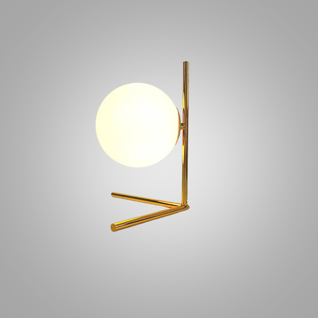 LumeSphere – Dimbare LED Tafellamp met Glazen Bol voor Woonkamer & Slaapkamer