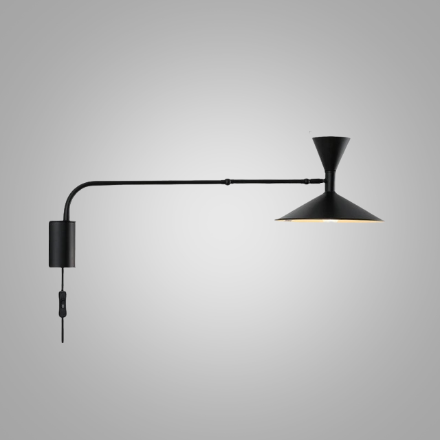 LumiFlex - Lámpara de Pared Nórdica de Columpio – Lámpara de Lectura LED Ajustable para Espacios de Vivienda y Trabajo