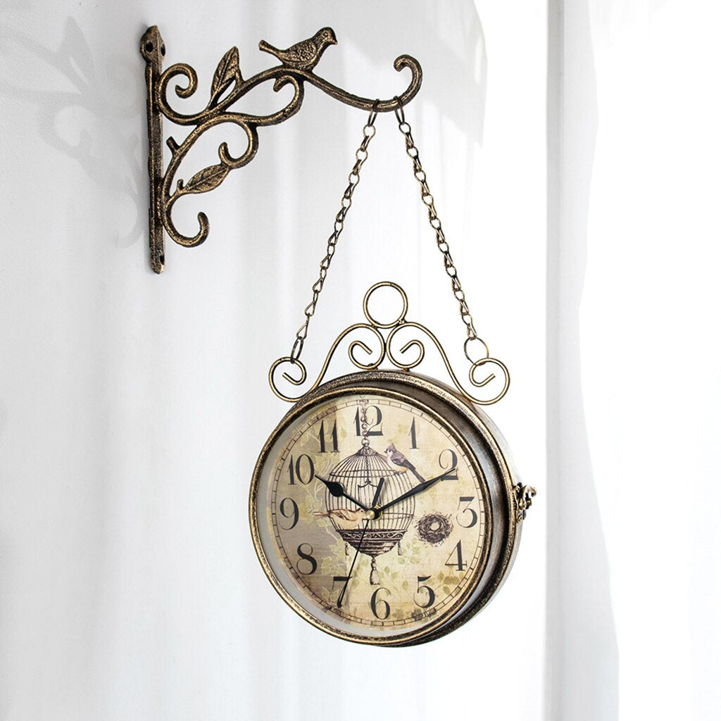 Vintage Metal Wall Clock