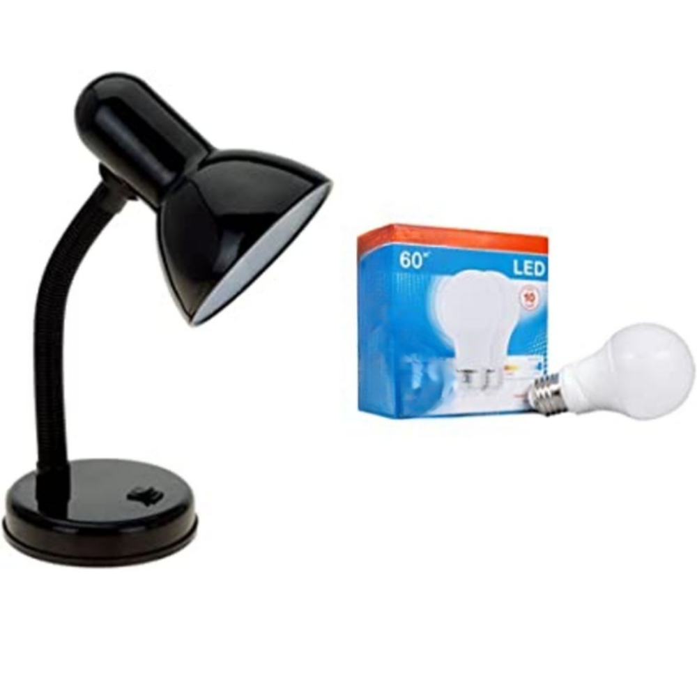 Hose Neck Desk Lamp - Flexible LED Lamp with Energy-Efficient Bulb
