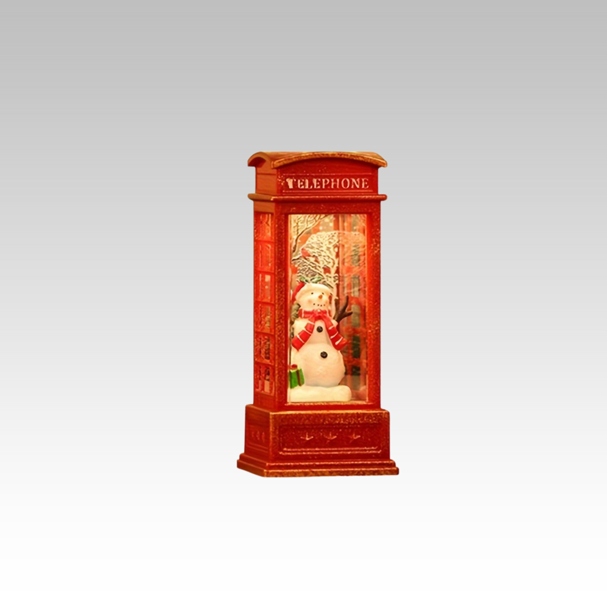 KerstTelefoon - Cabina Telefonica Natalizia Decorativa con Luce